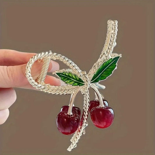 Cherry Twist Hair Clip