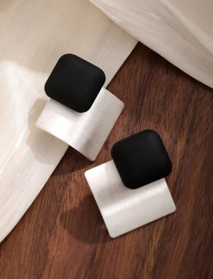 Contemporary Contrast Earrings