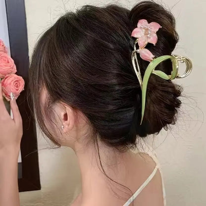 Floral Elegance Hair Clips