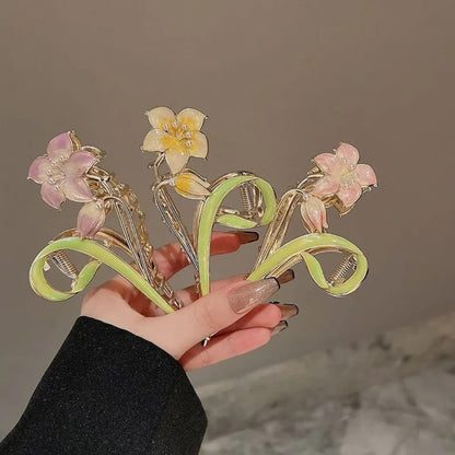 Floral Elegance Hair Clips