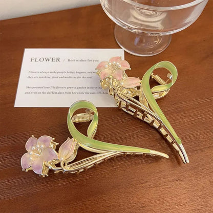 Floral Elegance Hair Clips