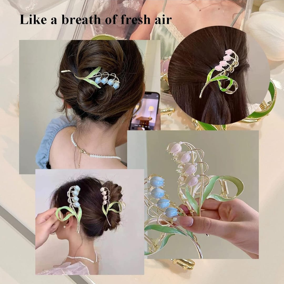 Pastel Bloom Hair Clips