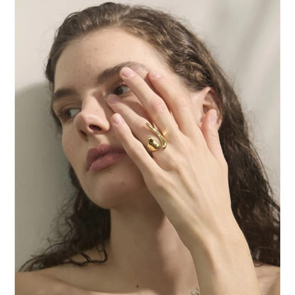 Sculpted Gold Ring