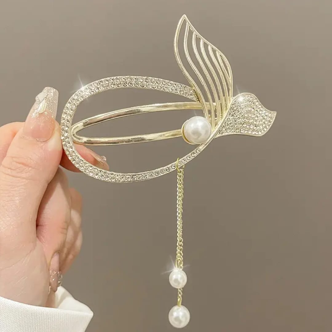 Pearl Butterfly Hair Clip