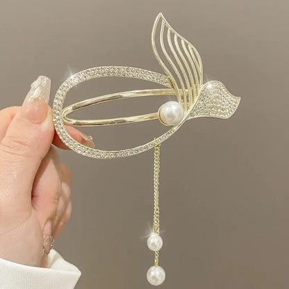 Pearl Butterfly Hair Clip