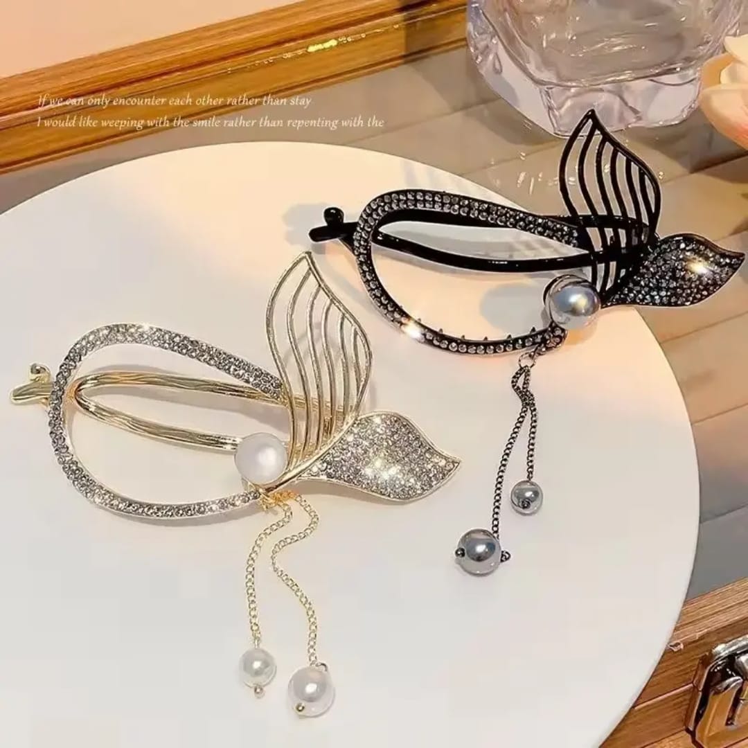 Pearl Butterfly Hair Clip