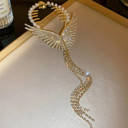 Celestial Wing Hair Comb Clip