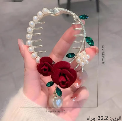 Rosé Heart Hair Clip