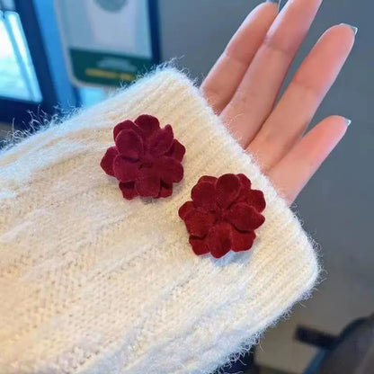 Velvet Bloom Statement Earrings