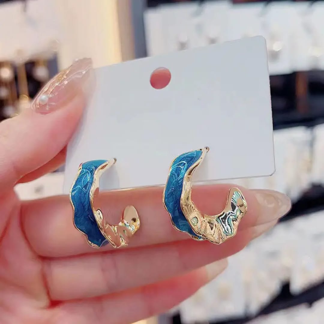 Abstract Drop Earrings