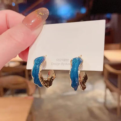 Abstract Drop Earrings