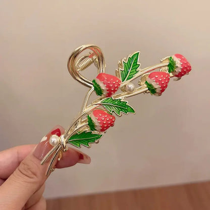 Sweet Strawberries Hair Clip