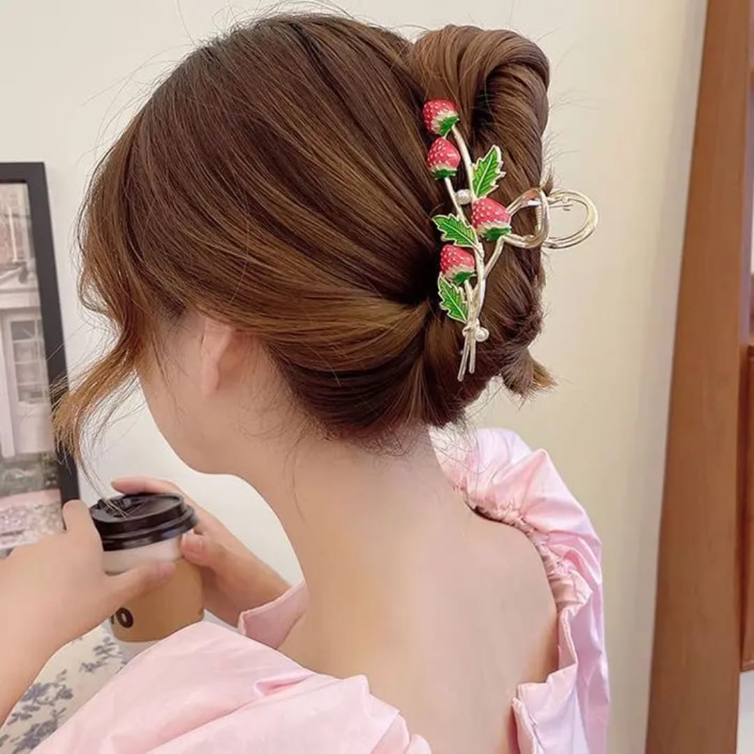 Sweet Strawberries Hair Clip