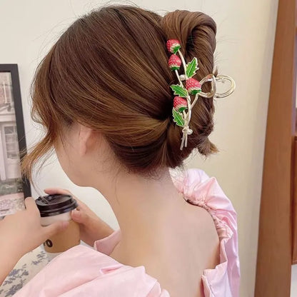 Sweet Strawberries Hair Clip