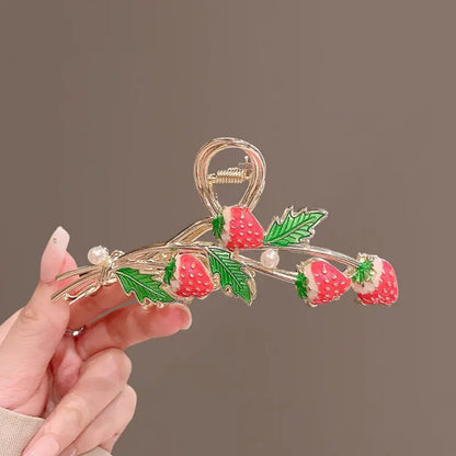 Sweet Strawberries Hair Clip