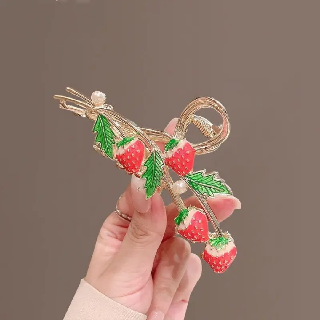 Sweet Strawberries Hair Clip