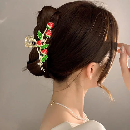Sweet Strawberries Hair Clip