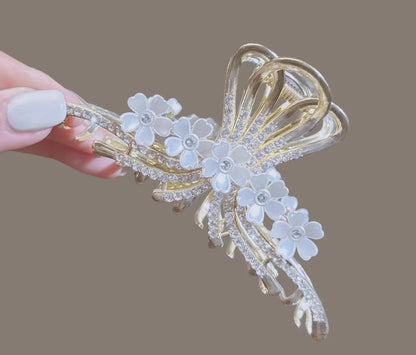 Crystal Bloom Hair Clip