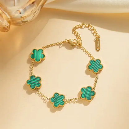 Enchanted Clover Gold Bracelet