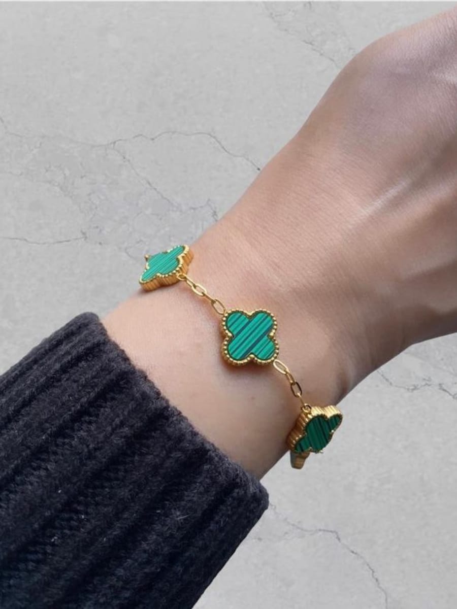 Enchanted Clover Gold Bracelet