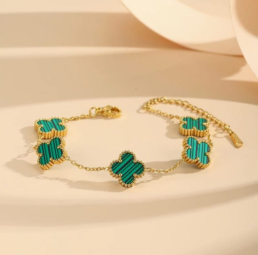 Enchanted Clover Gold Bracelet