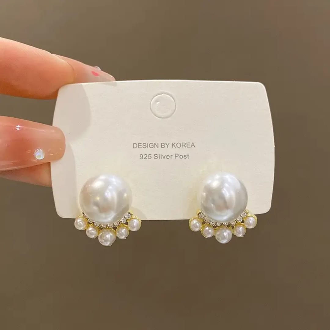 Lustrous Pearl Cascade Earrings