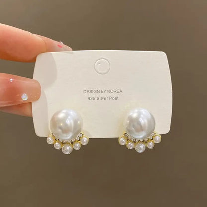 Lustrous Pearl Cascade Earrings