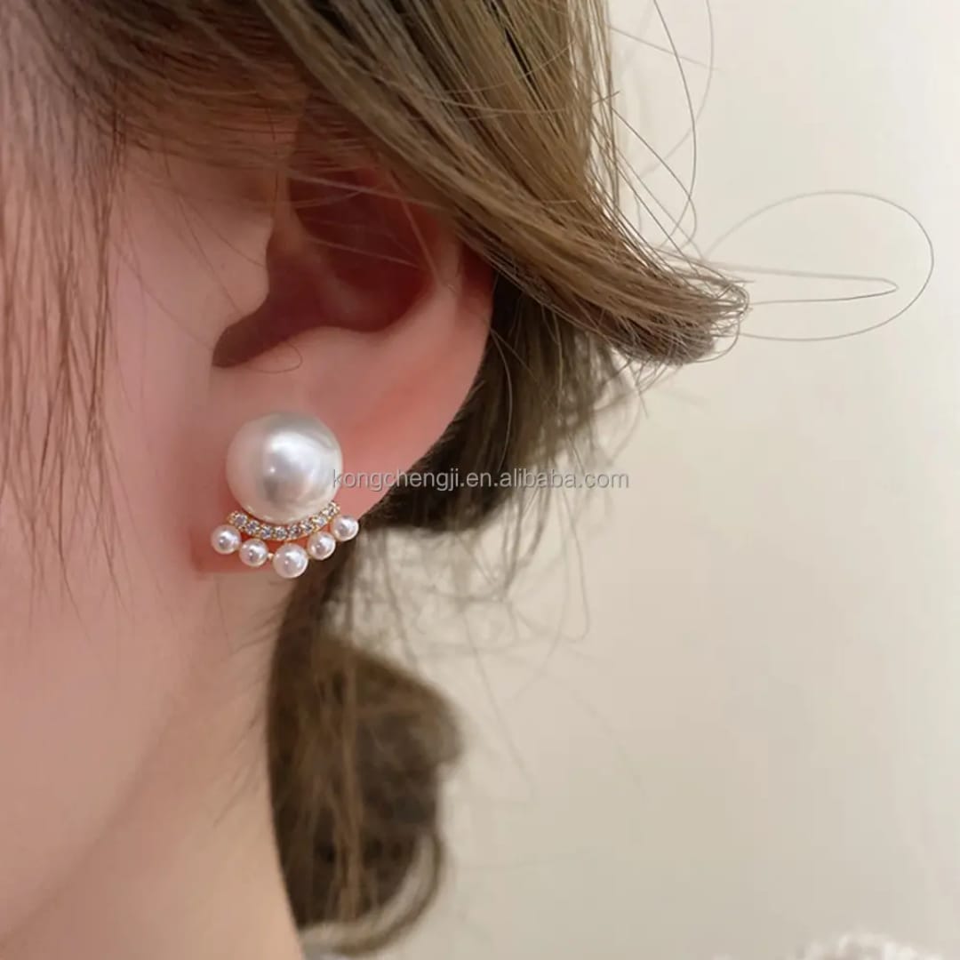 Lustrous Pearl Cascade Earrings