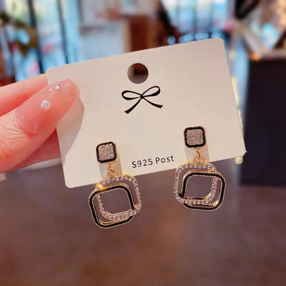 Dual Square Statement Earrings