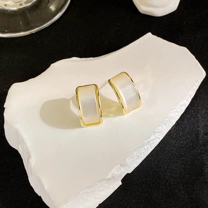 Luxe Enamel Frame Earrings