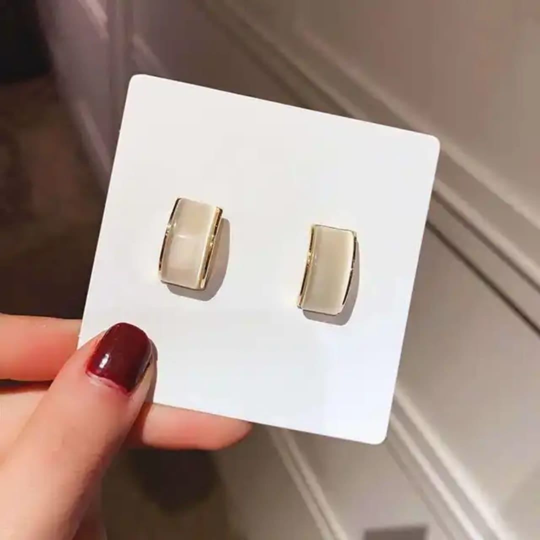 Luxe Enamel Frame Earrings