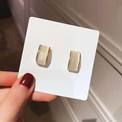Luxe Enamel Frame Earrings