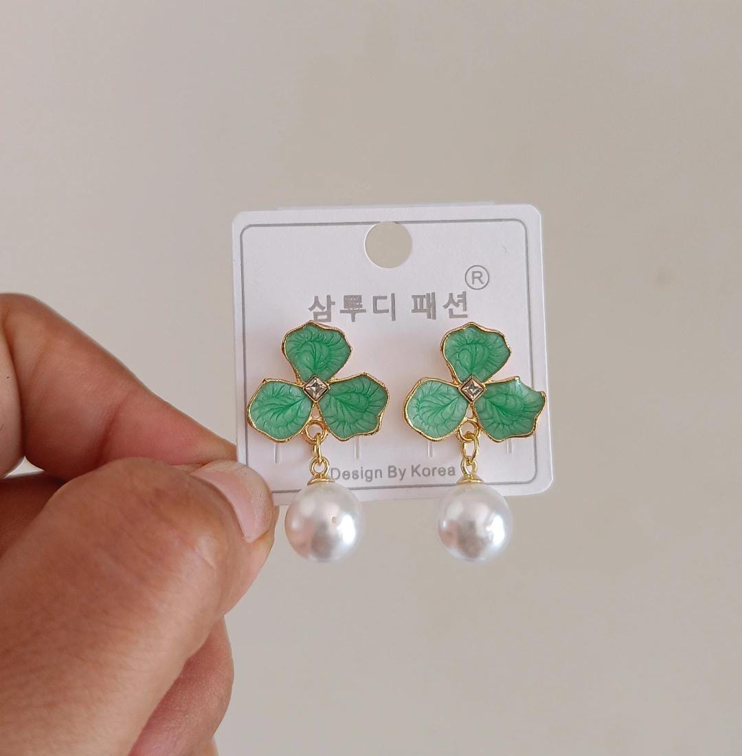 Bloom Pearl Drop  Earrings