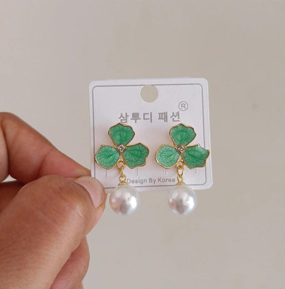 Bloom Pearl Drop  Earrings