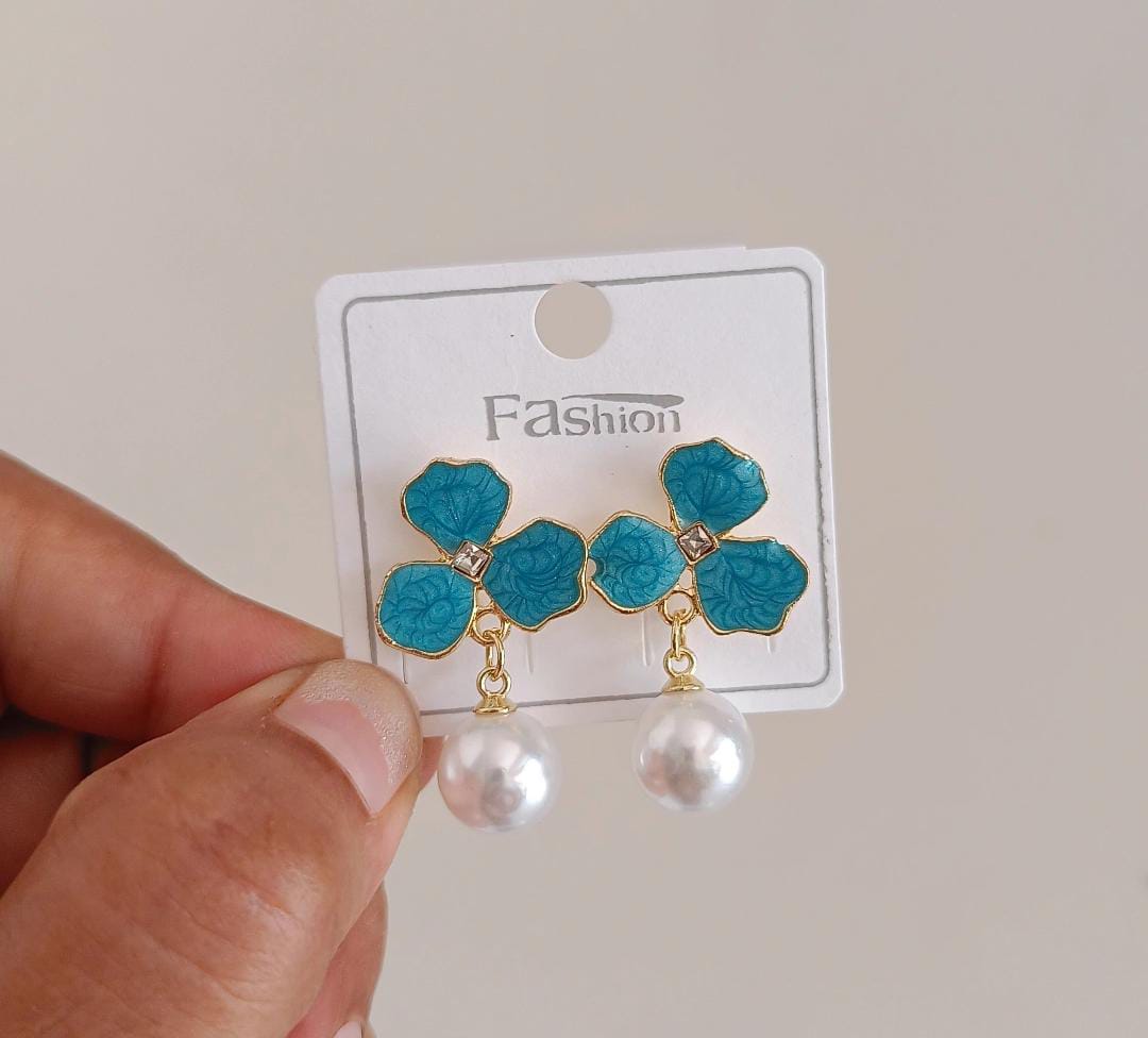 Bloom Pearl Drop  Earrings