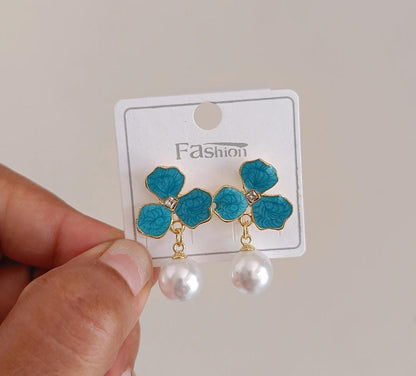 Bloom Pearl Drop  Earrings