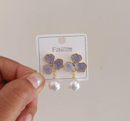 Bloom Pearl Drop  Earrings
