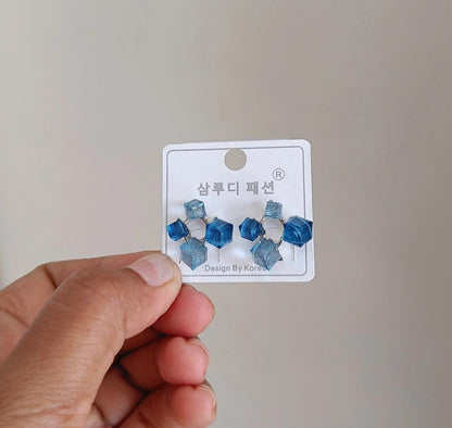 Prism Pop Cube Cluster  Earrings