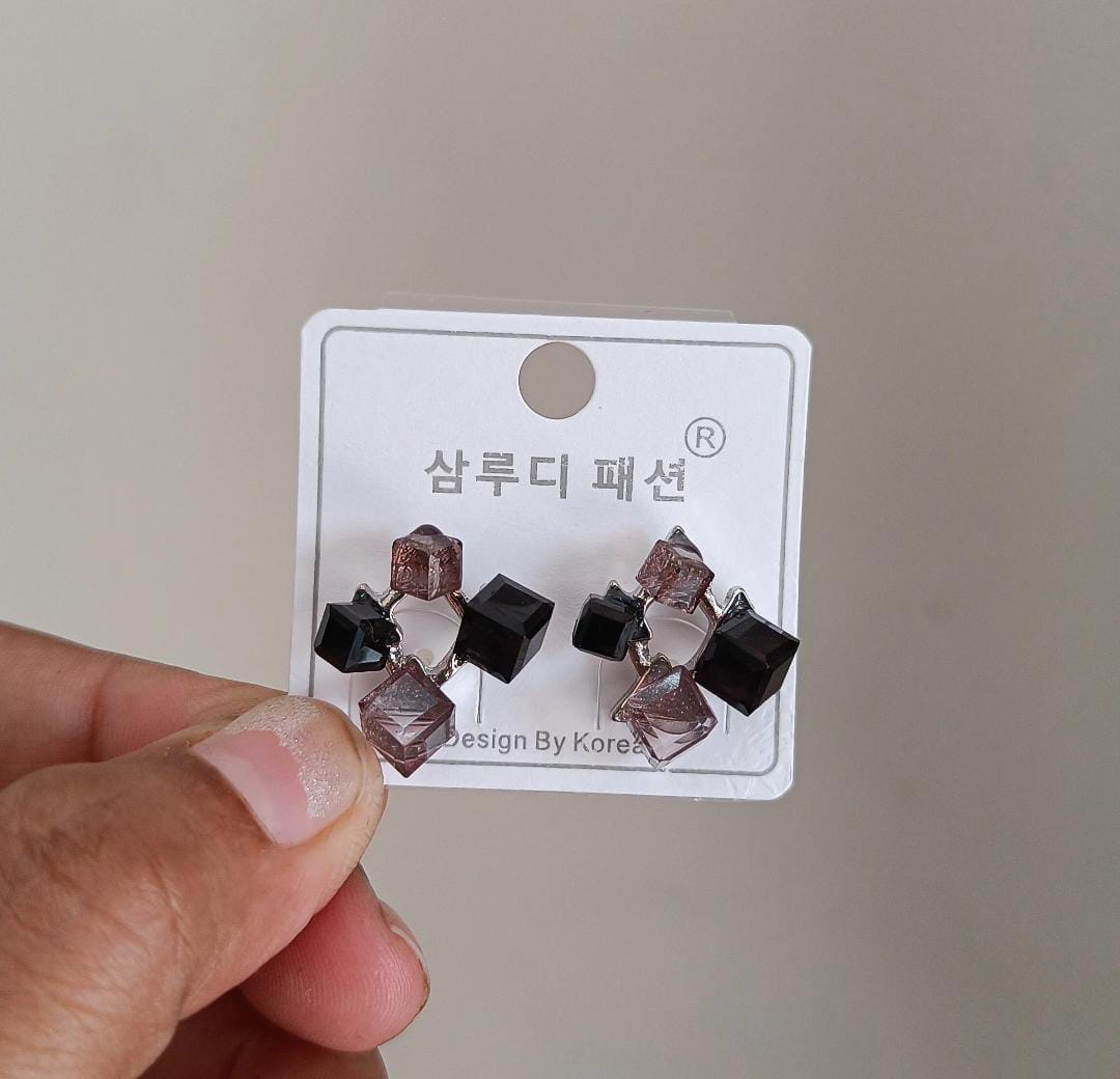 Prism Pop Cube Cluster  Earrings