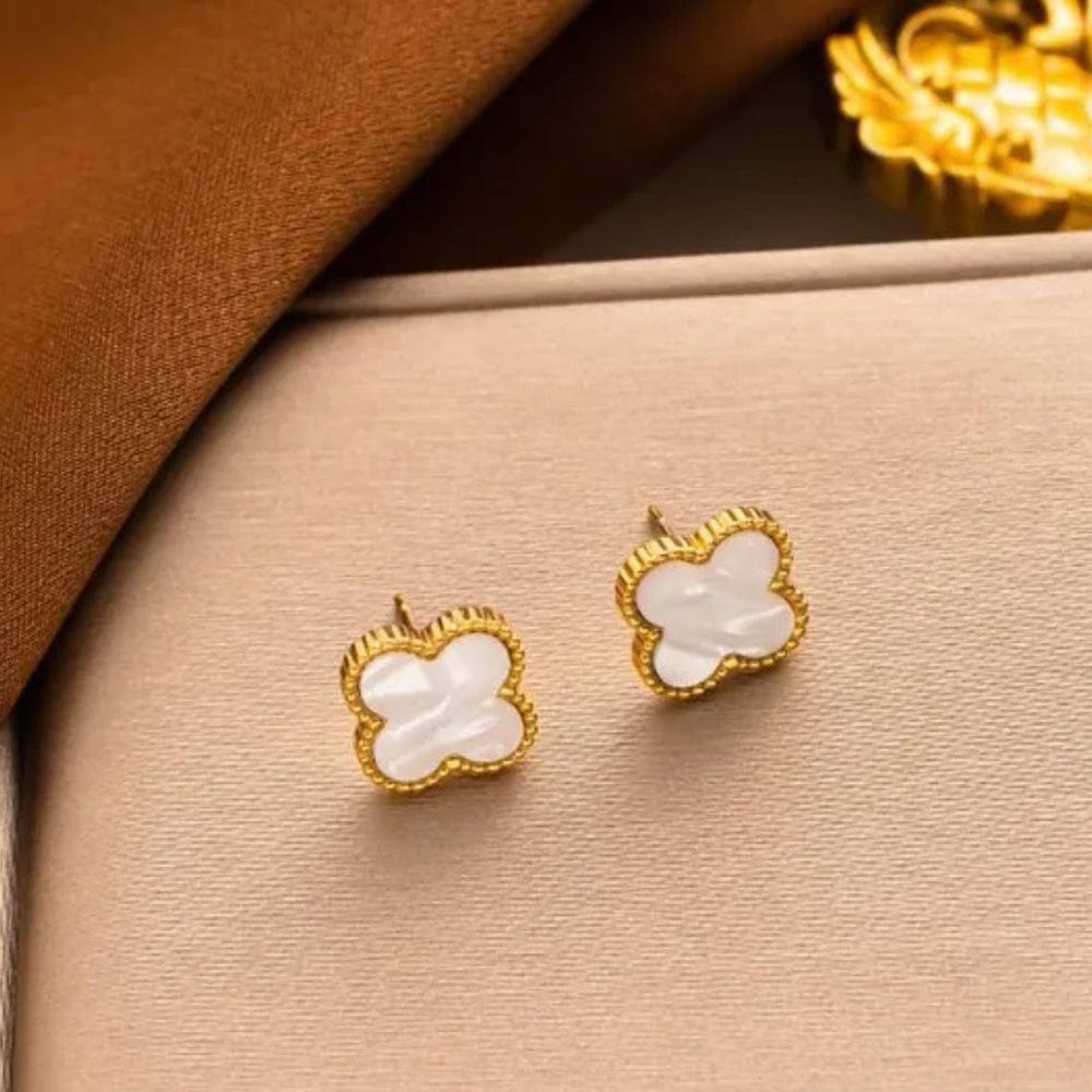 Clover Radiance Stud Earrings