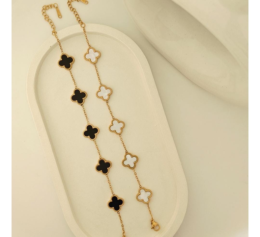 Clover Charm Duo Bracelets