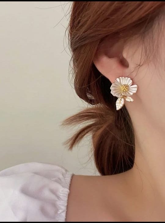 Floral Bloom Statement Earrings