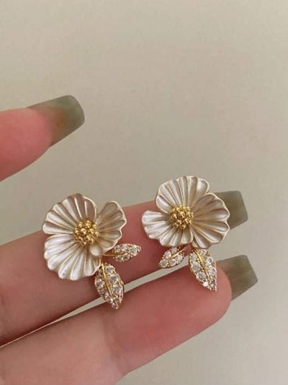 Floral Bloom Statement Earrings