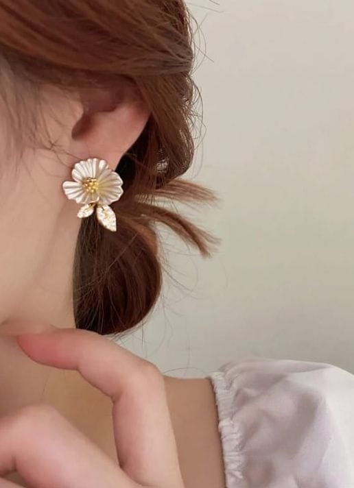 Floral Bloom Statement Earrings