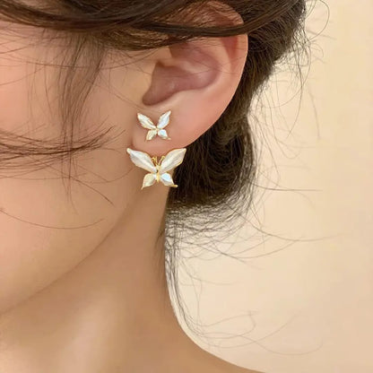 Pearlescent Butterfly Duo Earrings