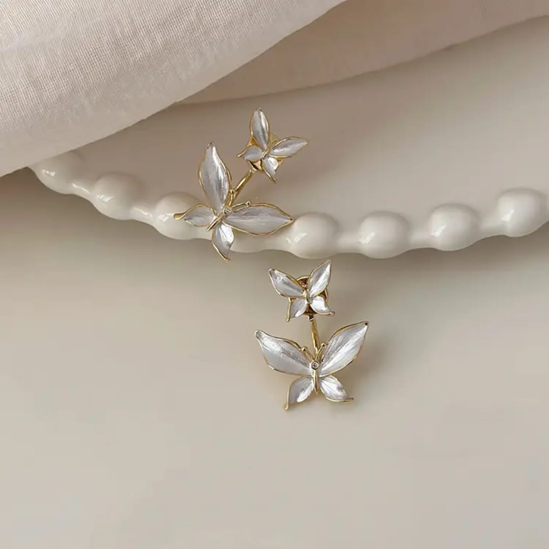 Pearlescent Butterfly Duo Earrings
