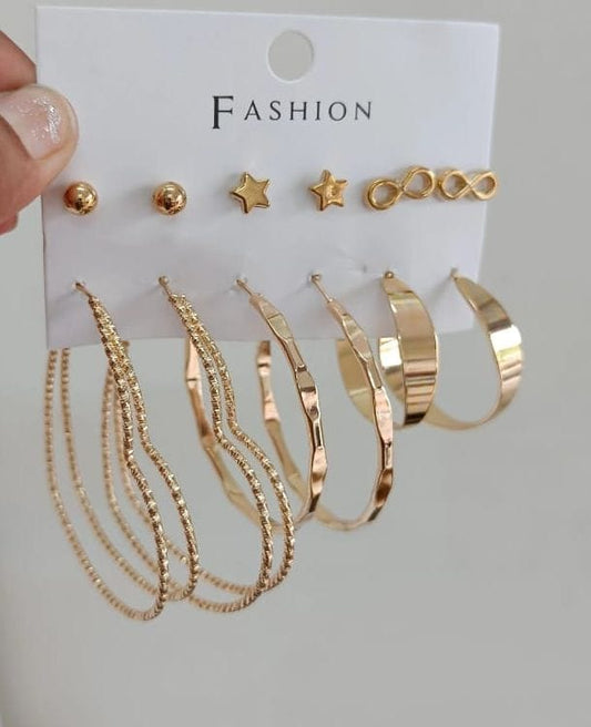 Golden Moments Earring Set