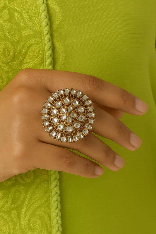 Golden Orbit Ring
