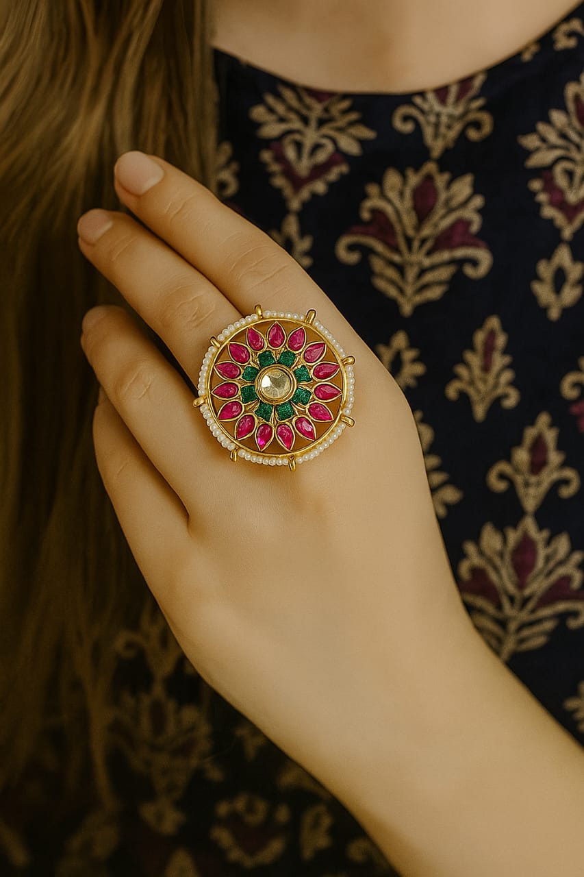 Jewel Bloom Statement Ring