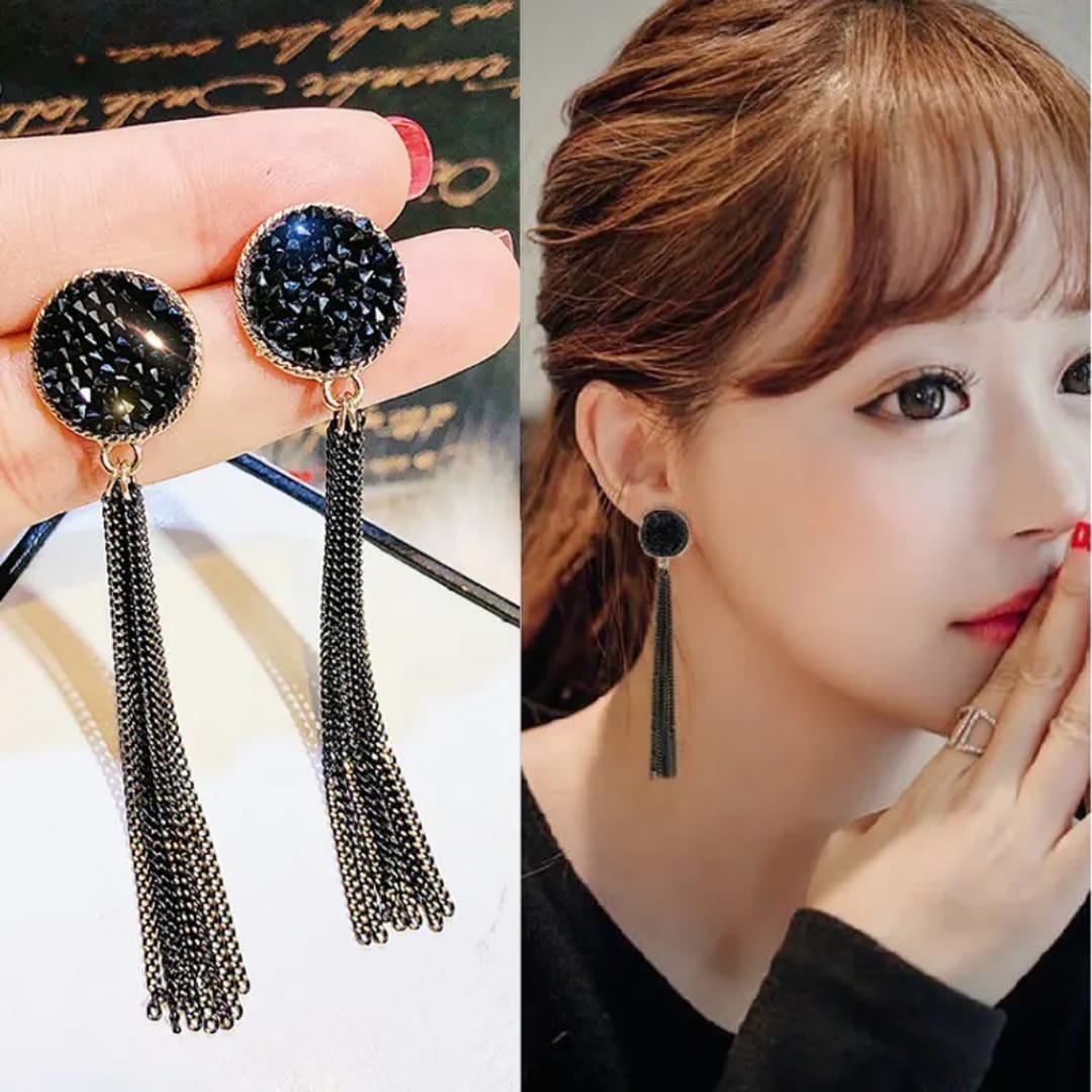 Midnight Column Earrings